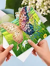 (US Local)6PCS DIY Butterfly Designs Diamond Art Greeting Cards Diamond Art Handmade Cards