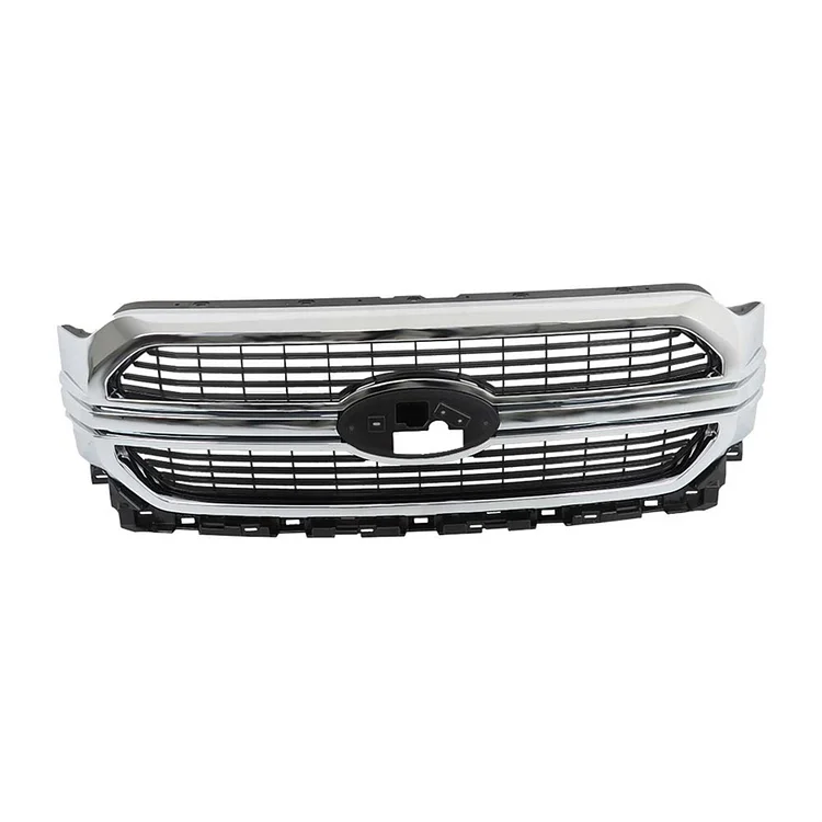 SEBLAFF Front Bumper Grille Upper Radiator Chrome Grill Replacement for 2021 2022 F150 LIMITED Model