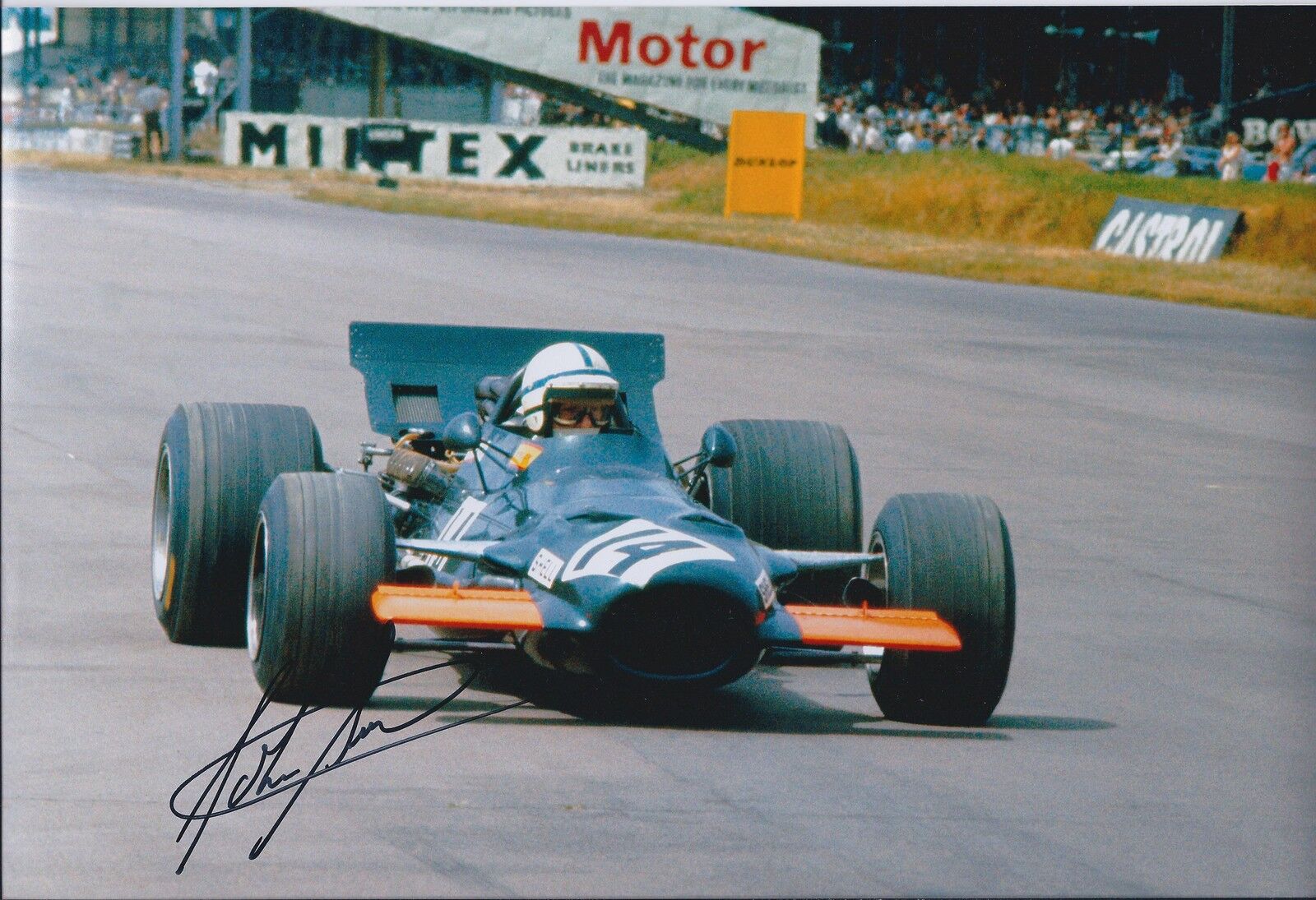 John SURTEES SIGNED Goodwood FERRARI F1 12x8 Photo Poster painting AFTAL Autograph COA Genuine