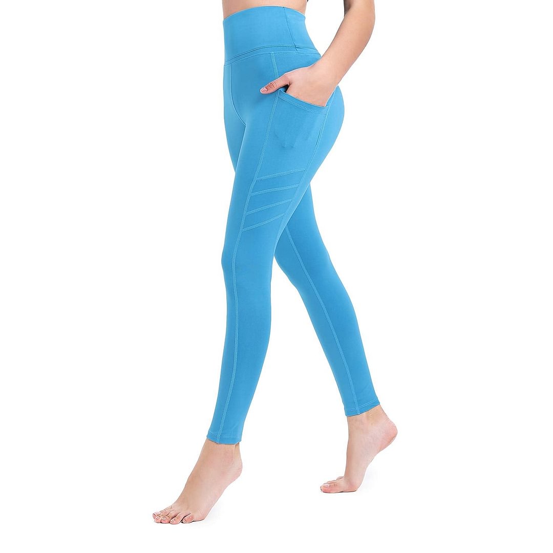 Women's High Waist Yoga Pants with Pockets ,Tummy Control,Workout Running Yoga Leggings