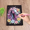 Cute Animal 5D Diamond Painting Notebook Diamond Art Diary Book Kits (Horse)