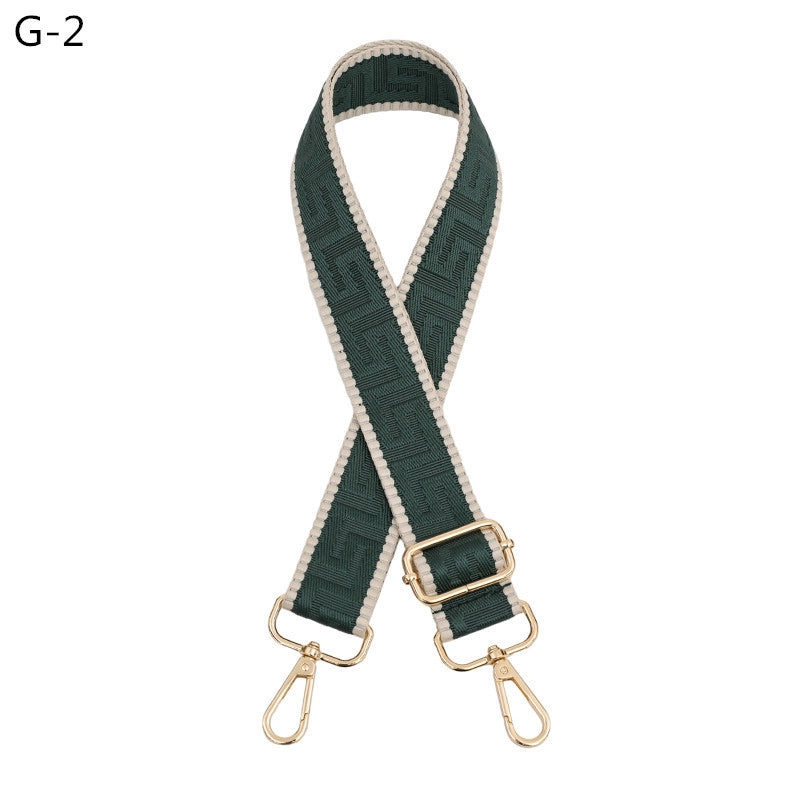 Polyester Color Block Bag Strap