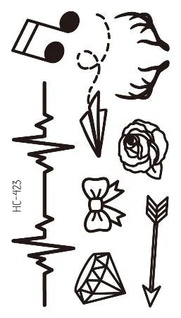 Waterproof Temporary Tattoo Stickers Chinese Character Win Every Exam Small Size Tatto Flash Tatoo Fake Tattoos for Man Women