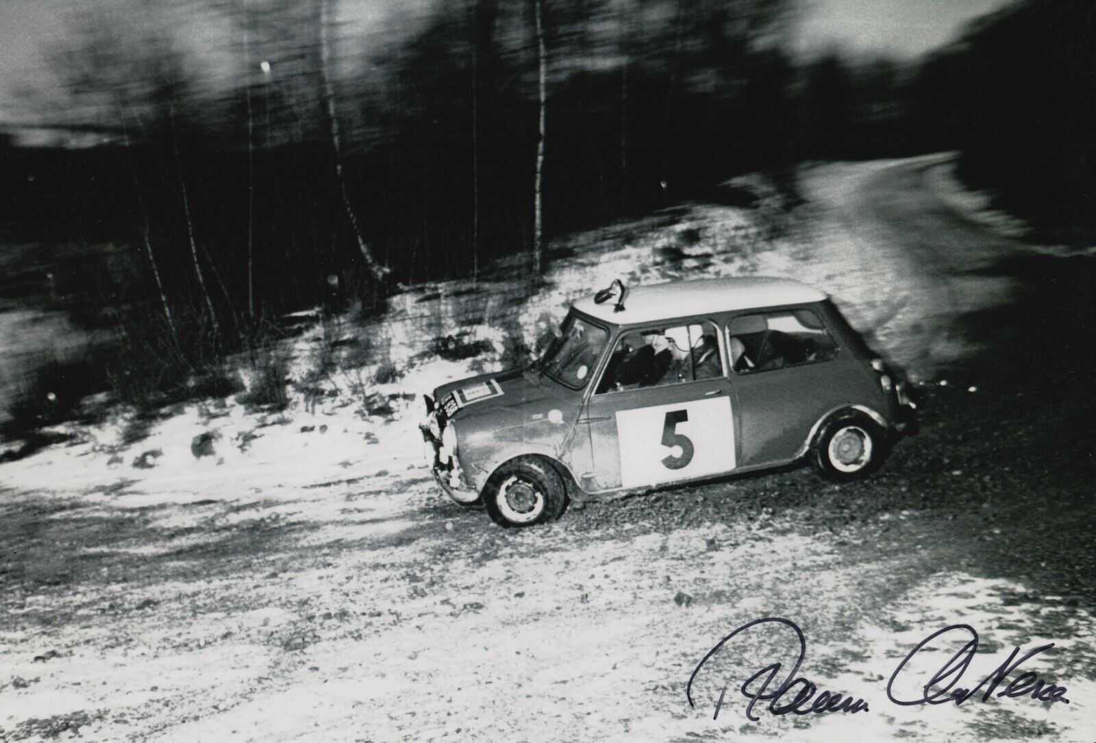 Rauno Aaltonen Hand Signed 12x8 Photo Poster painting - Rally Autograph 16.