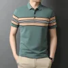 Cotton Short Sleeve Business Casual Lapel Polo Shirt