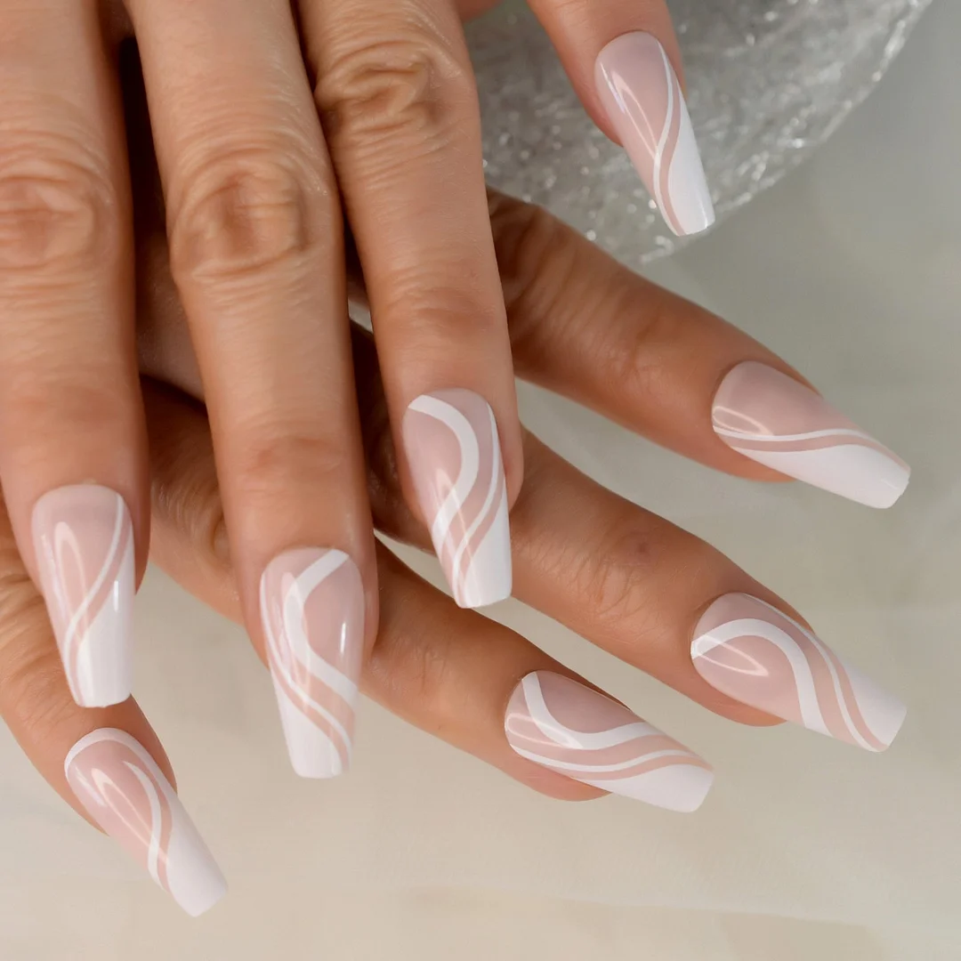 Chrome Diamond Blue Press On Fingernails Metallic Mirror Holo Fake Nails Extra Long Ladies Designed Tips for Finger-Nail Inspo