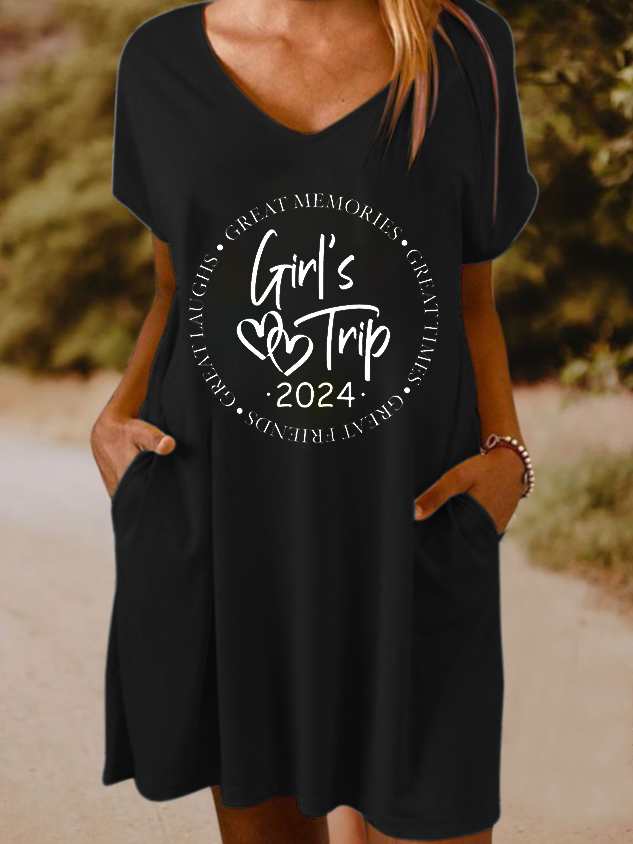 Women's Girls Trip 2024 Casual Dress socialshop