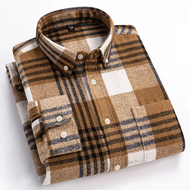 Men's Brushed Cotton Flannel Shirt &ndash; Casual Overshirt &ndash; view 2