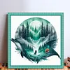 Dolphin Silhouette-11CT Stamped Cross Stitch 40*40cm