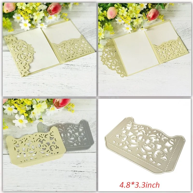 Wedding Invitation Dies Scrapbooking Metal Cutting Dies New 2019 Valentine's Day Decoration Craft Dies Cut for Card Making