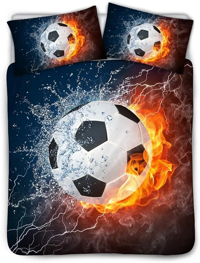 Personalized  Soccer Bedding Set for Bed Room Sets | BedKid17[personalized name blankets][custom name blankets]