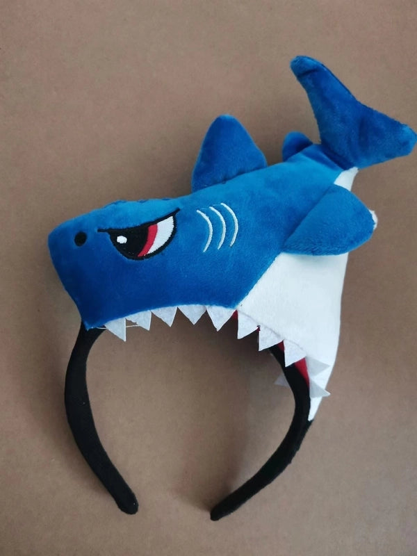 Korean Style Internet Celebrant Cartoon Animal Headband Small Dinosaur Yellow Fish Shark Scream Duck Headband Cute Funny Headband