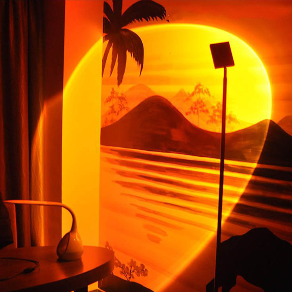 

Colorful USB Wall Atmosphere-Sunset Laser Projector Night Light, 501 Original