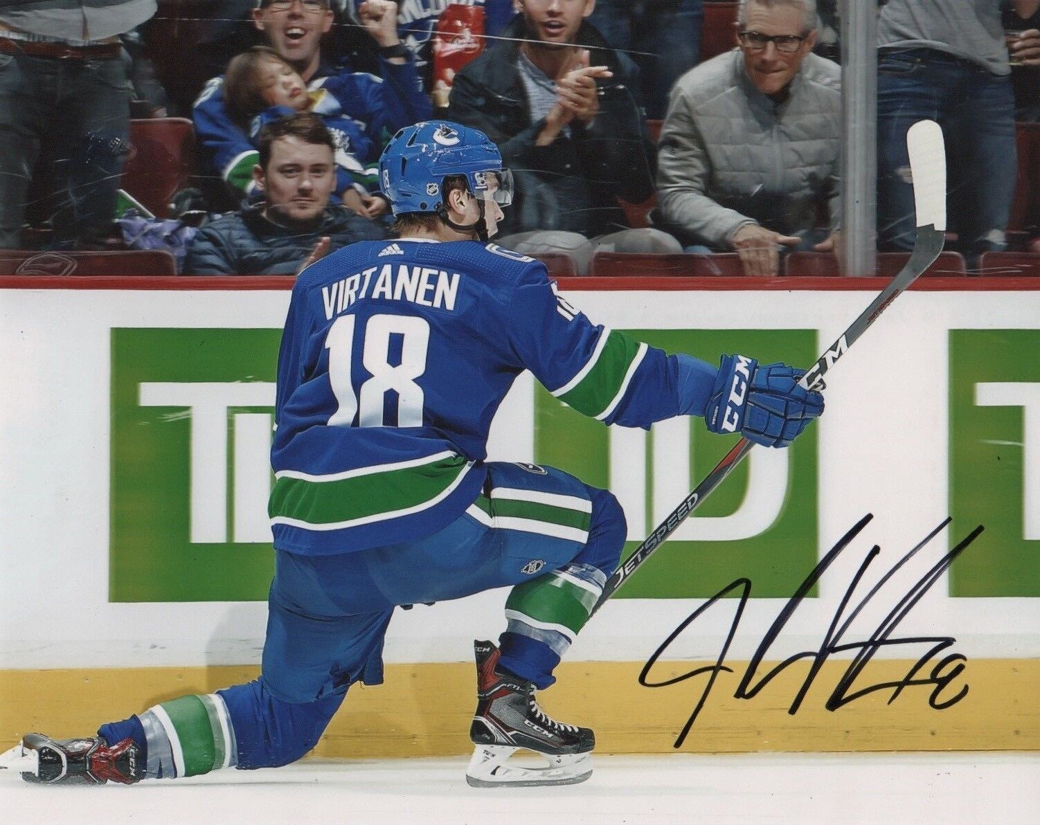 Vancouver Canucks Jake Virtanen Autographed Signed 8x10 NHL Photo Poster painting COA #5