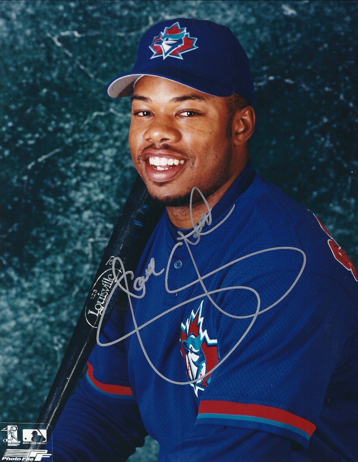 Signed 8x10 SHANNON STEWART Toronto Blue Jays Autographed Photo Poster painting - COA