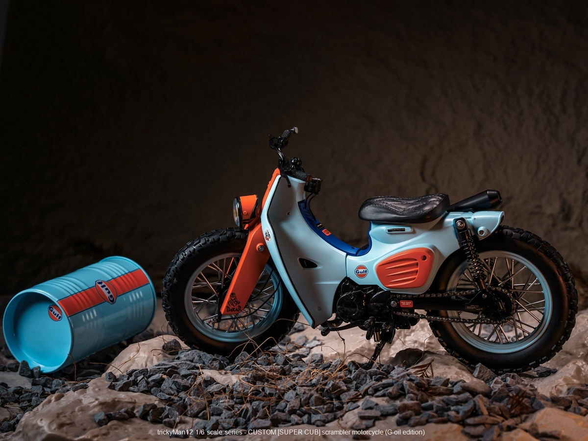 TrickyMan12 - 1/6 SUPER CUB scrambler motorcycle (K-SPEED edition