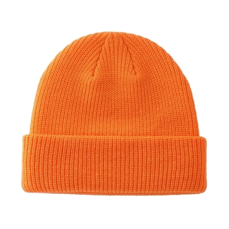 Unisex Minimalist Solid Color Eaveless Wool Cap