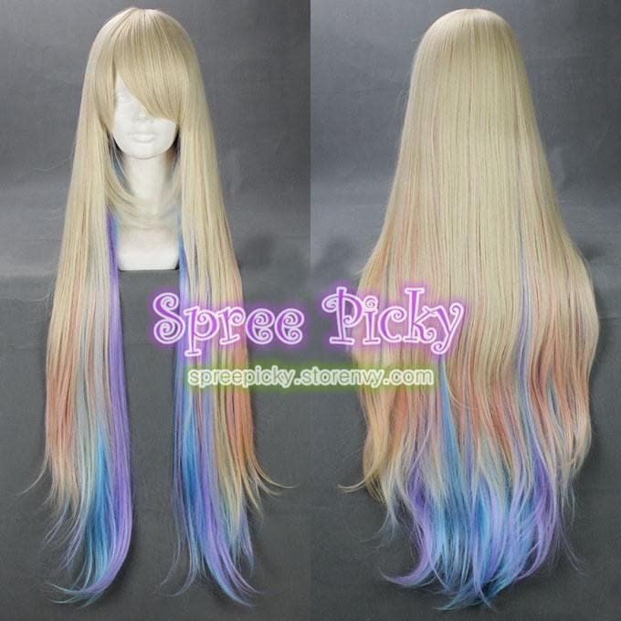 Pastel Lolita gradual colorful long wig SP130072