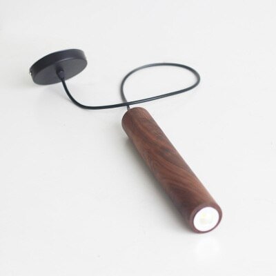 Modern Wood LED Pendant Lights Lighting Restaurant Cafe Pendant Lamp Dinning Room Walnut Beech Minimalist Kitchen Hanging Lamp