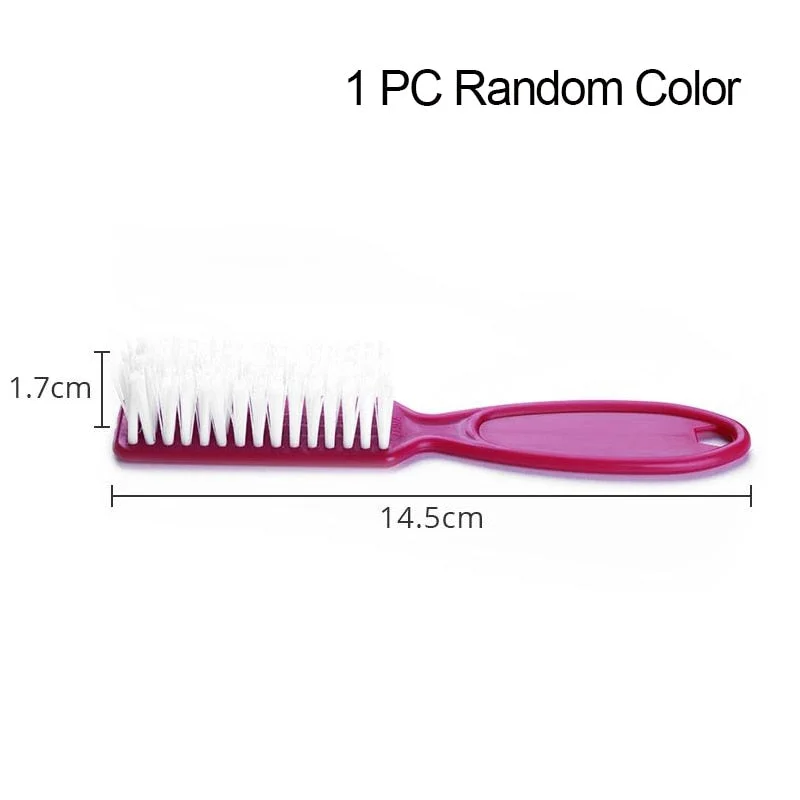 1PC 10 Types Nail Brush Cleaning Remove Dust Powder Plastic Cleaner for Acrylic UV Gel Nails Art Manicure Care Accessory Tools-Nail Inspo