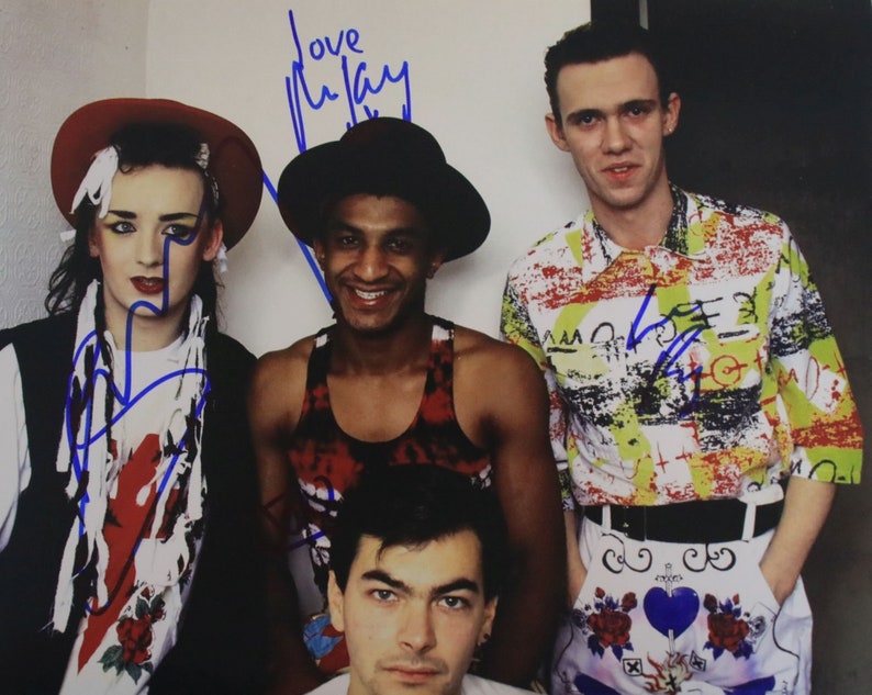 Culture Club Band Signed Autographed Glossy 11x14 Photo Poster painting - COA Matching Holograms