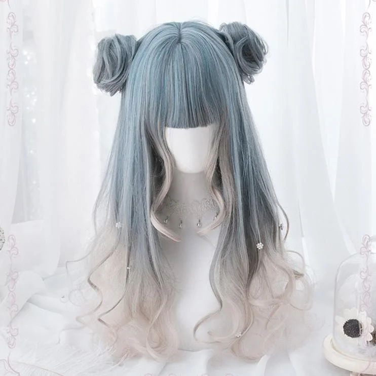 Pastel Mixed Color Lolita long Curl Wig S12976