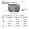 Men's Nylon Solid Contour Pouch Bikini Briefs