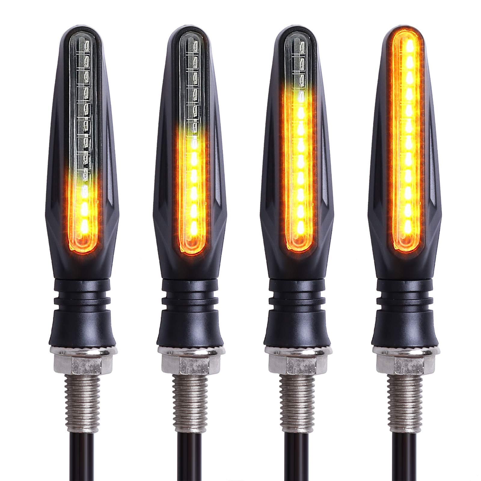 

2pcs Motorcycle Parts In-line 12LED Flowing Water Turn Signal Light, 501 Original