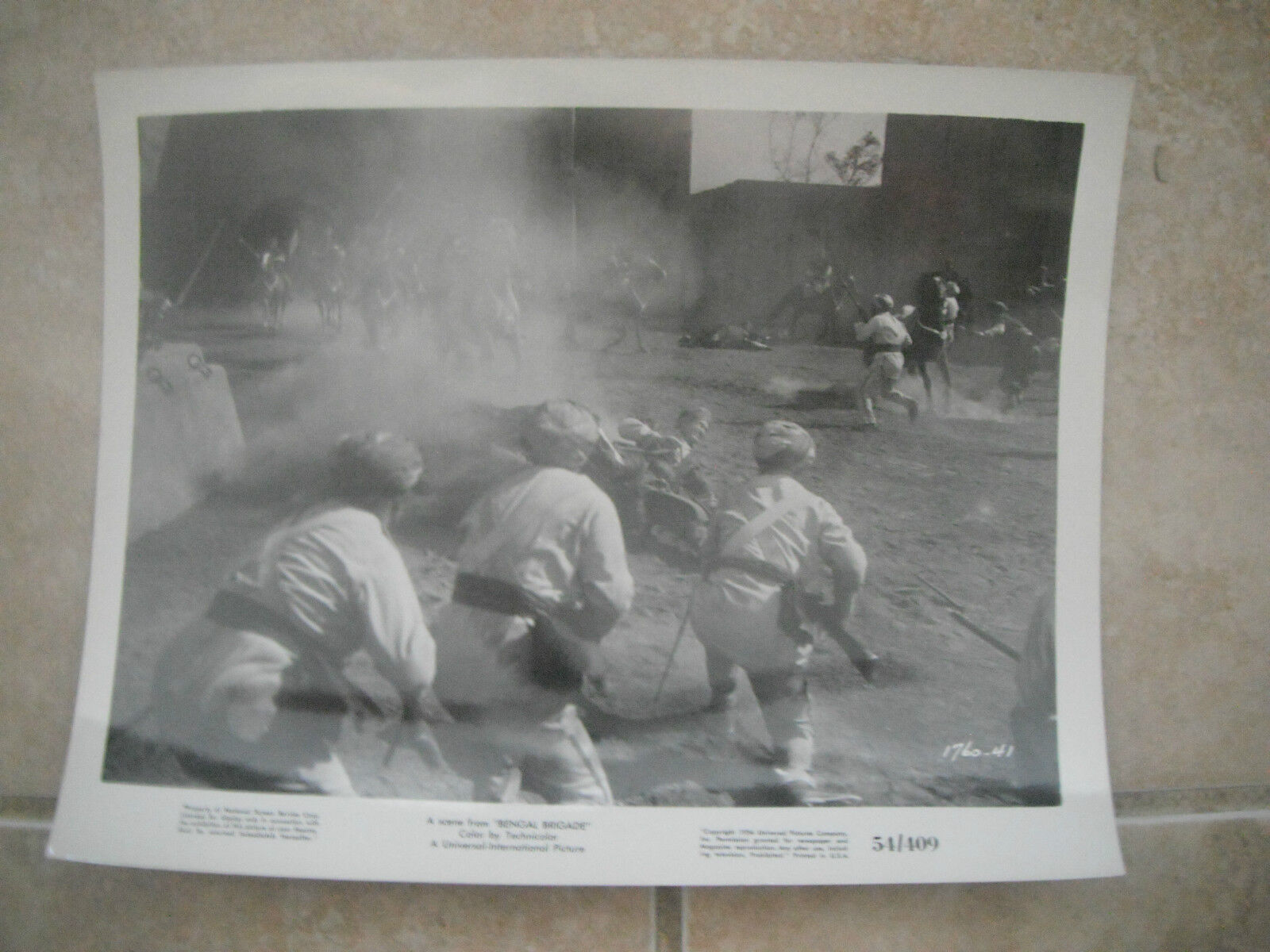 Bengal Brigade War Rock Hudson B&W 8x10 Promo Photo Poster painting Lobby Card