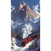 (40*70cm)Snow Train - Full Round Drill Diamond Painting