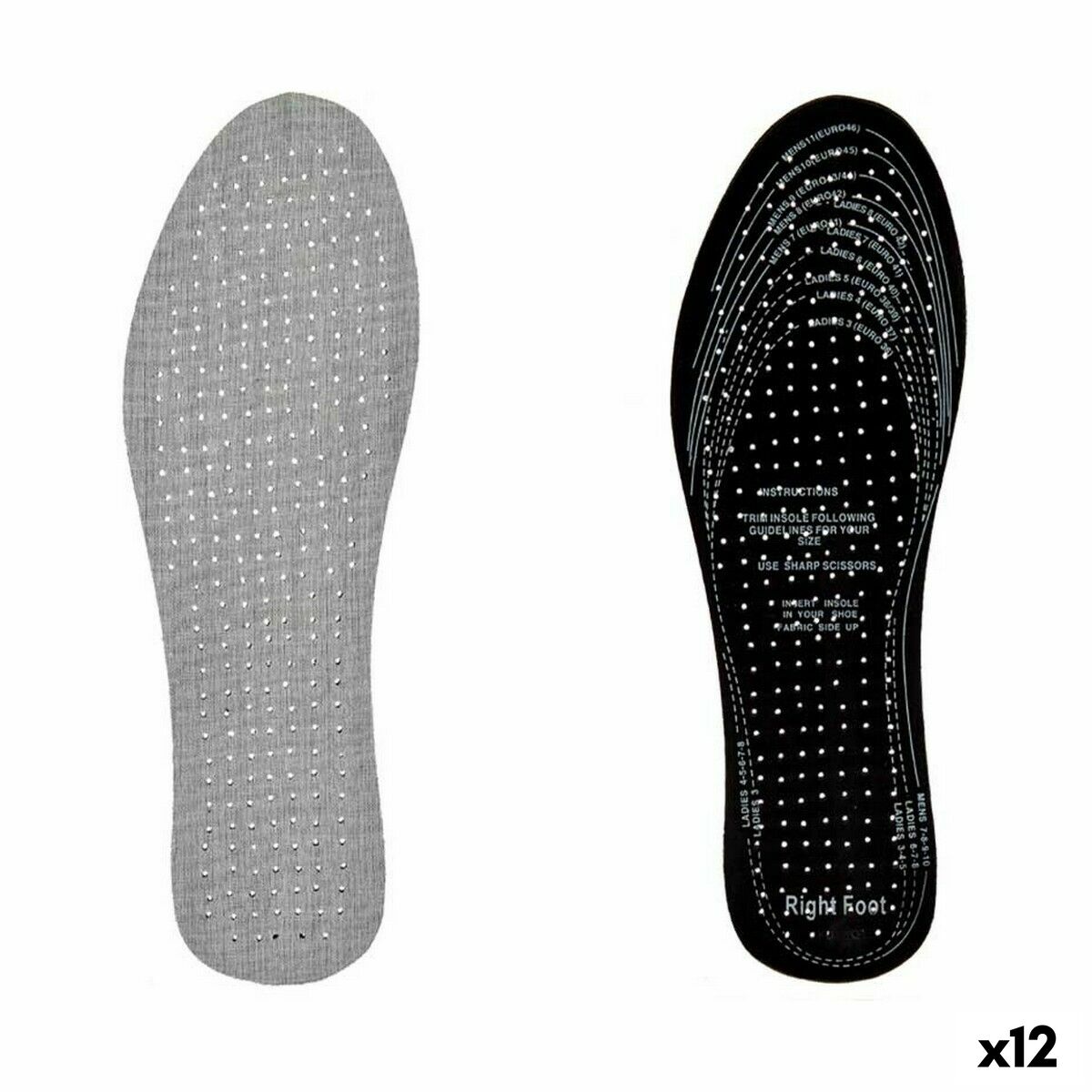 Stencils Extra Fresh Black Grey Cotton Plastic Latex 9,5 x 30 cm 11,5 x 0,5 x 36 cm (12 Units)