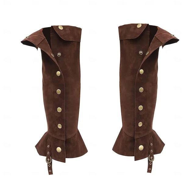 Medieval Renaissance Outfits Viking Fancy Dress Men's Women's Pirate Fantasy Halloween Carnival LARP Adults Shoe Cover