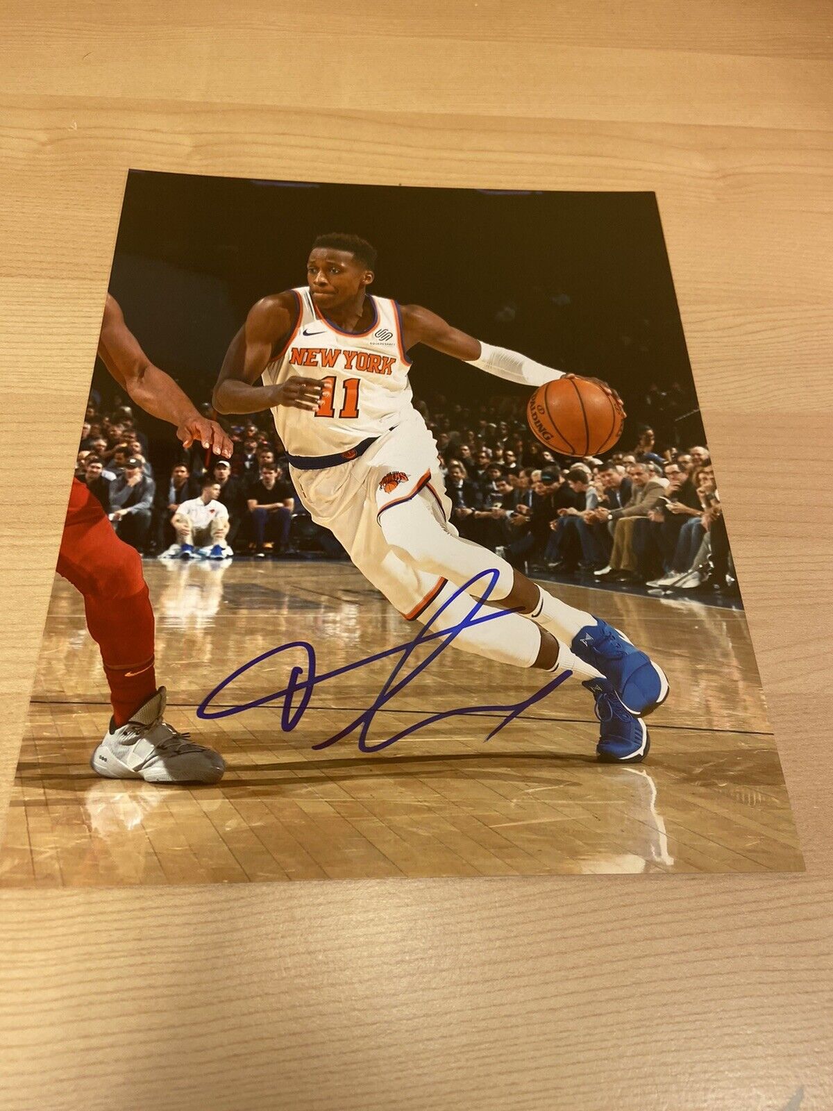 Frank Ntilikina New York Knicks Autographed Signed 8X10 Photo Poster painting W/COA