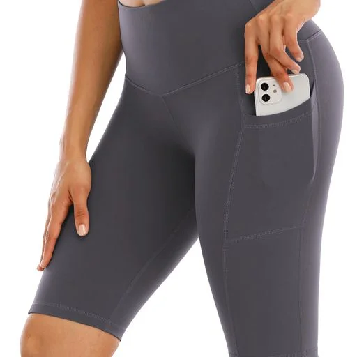 SVOKOR Sport Shorts Women High Waist Fitness Short Pants With Pockets Gym Running Yoga Leggings For Femal Panties