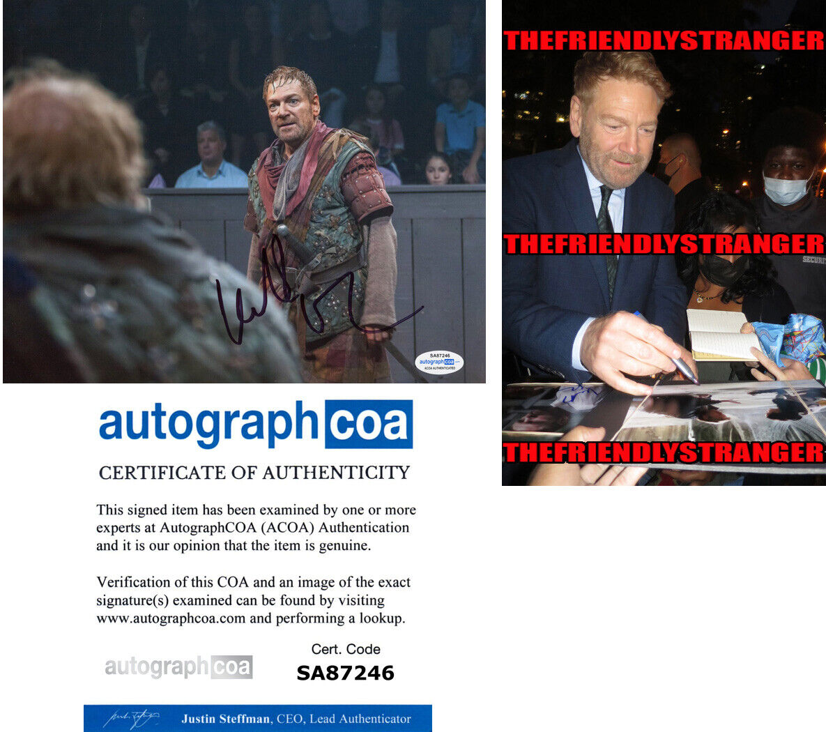 KENNETH BRANAGH signed Autographed MACBETH