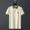 cotton lapel casual polo shirt