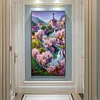 Rose Manor 5D Diamond Painting Rhinestone Full Round Drill for Room Decoration