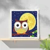 >SALE<5D DIY Full Round Drill Diamond Painting Owl Kit Home Decor Art Craft 15x15cm
