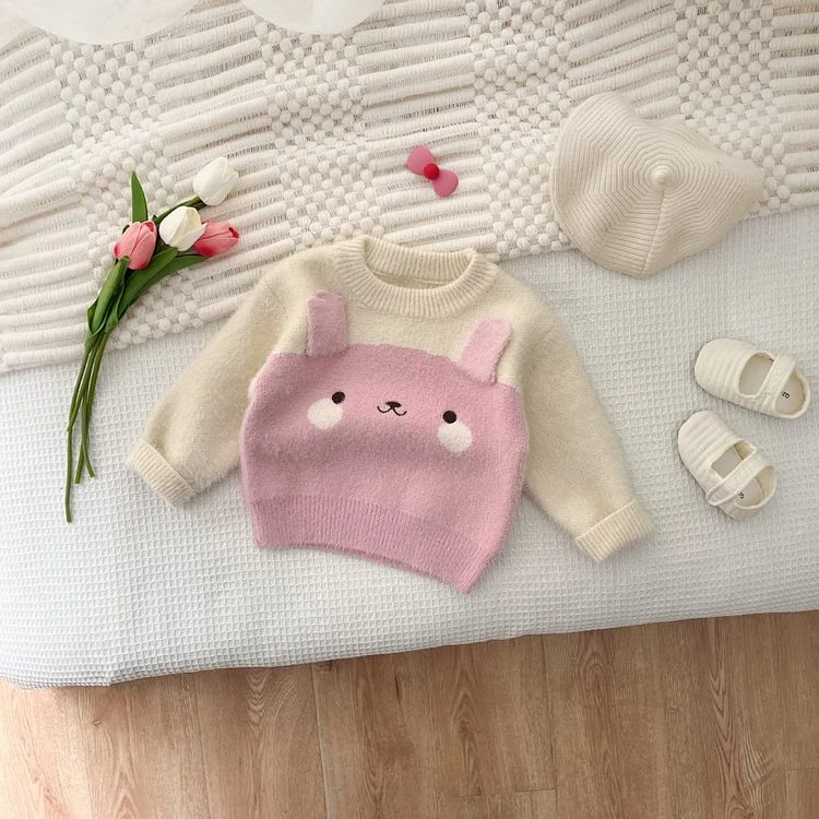Baby Cute Knitted Fleece Animal Sweater