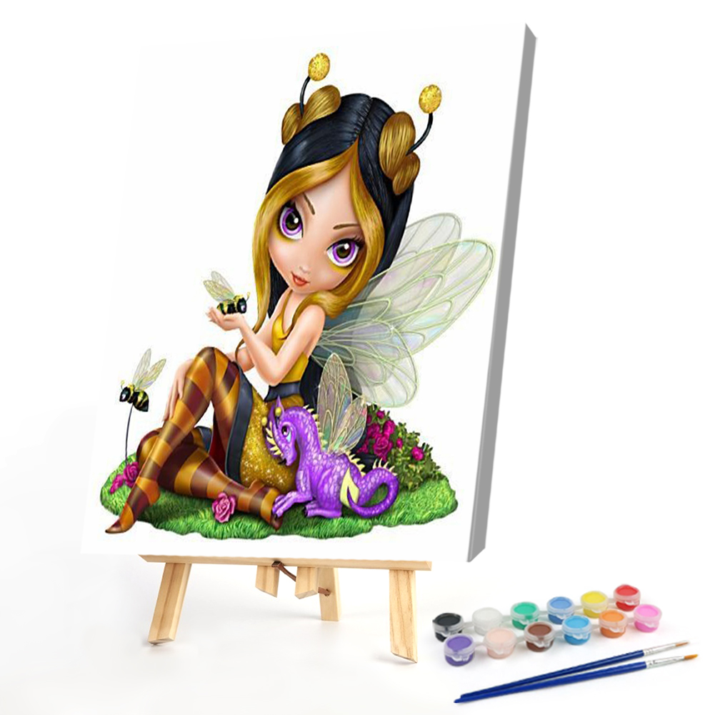 

40*50CM - Paint By Numbers - Big Eyes Doll, 501 Original