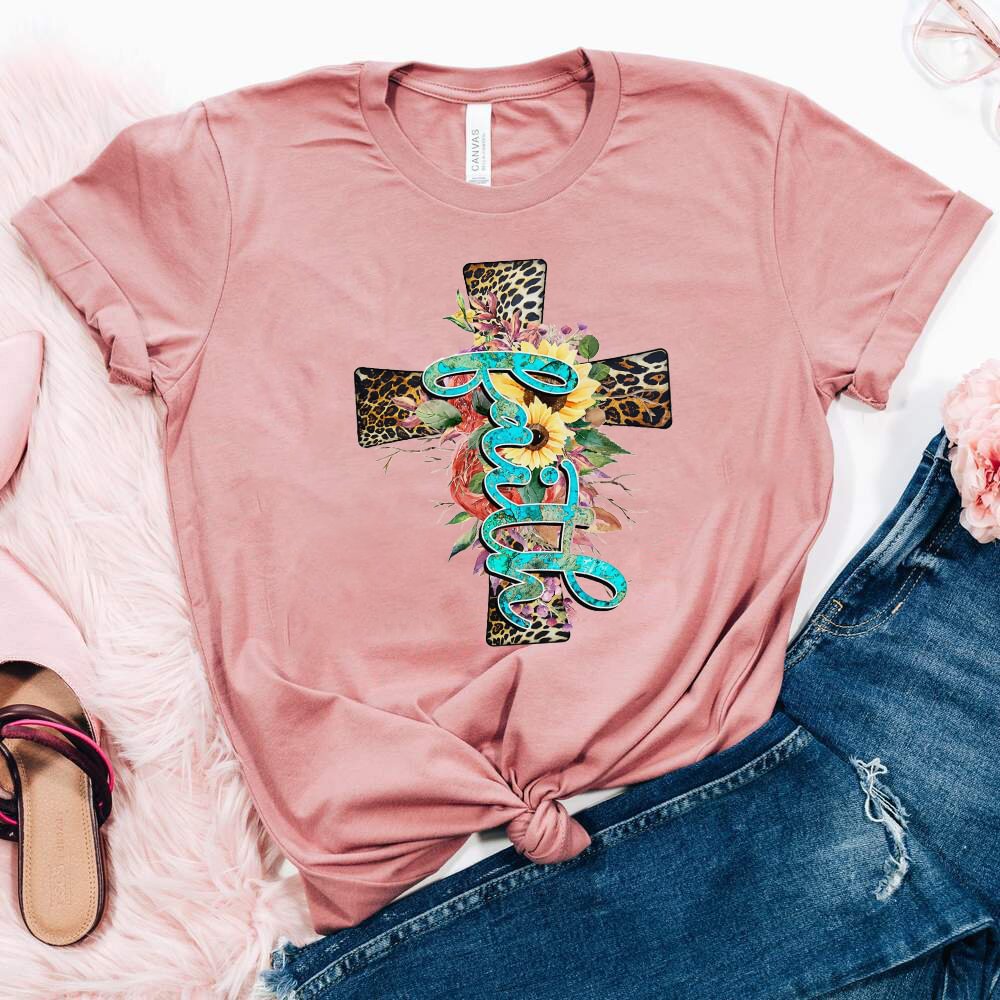 Ladies Western Faith Print T-shirt