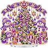 DIY Acrylic Special Shape Xmas Tree Diamond Painting Tabletop Ornament Decor Kit