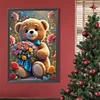 (40*60cm)Bouquet Bear - Full Round Drill Diamond Painting