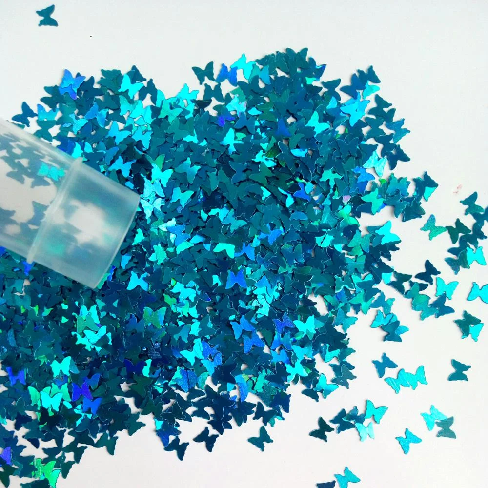 Holographic Butterfly Nail Sequins Laser Glitter Iridescent Flakes Paillette 3D Manicure Tools Nail Art Decoration-Nail Inspo