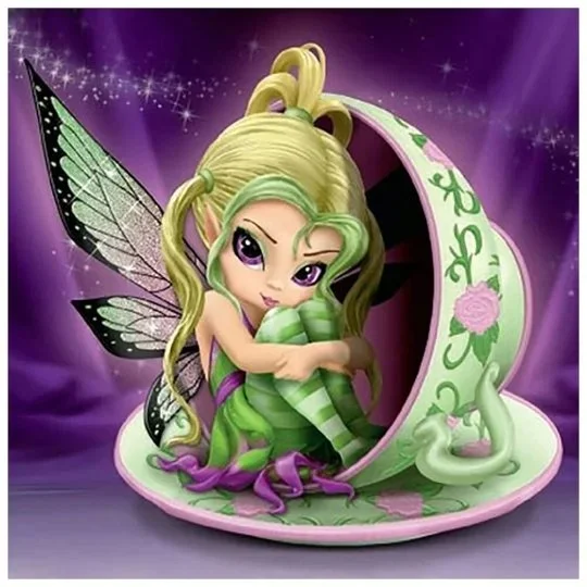 Big Eyed Butterfly Fairy Doll 40*40CM(Canvas) Diamond Painting gbfke