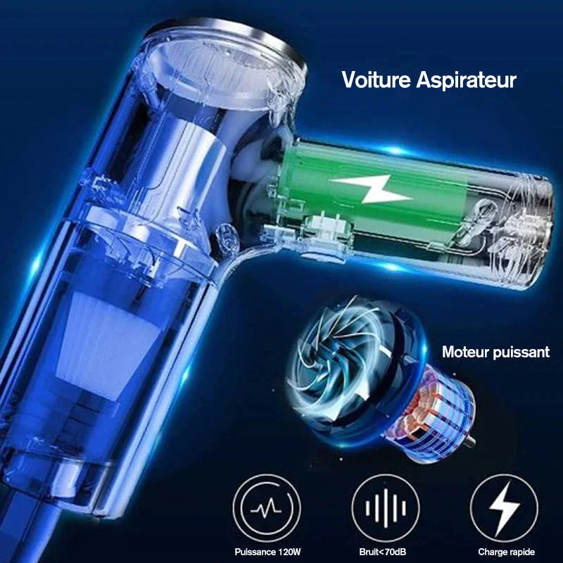 Mini aspirateur &agrave; main sans fil