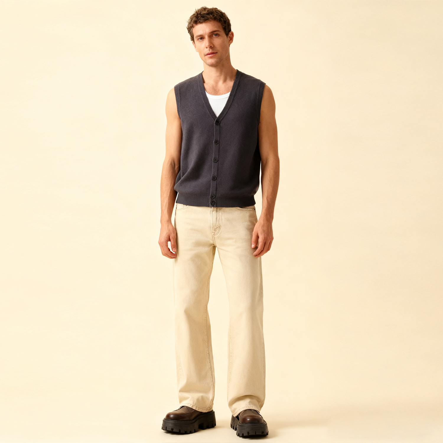 Men's Cashmere Vest Comfort ＆ Luxe REAL SILK LIFE