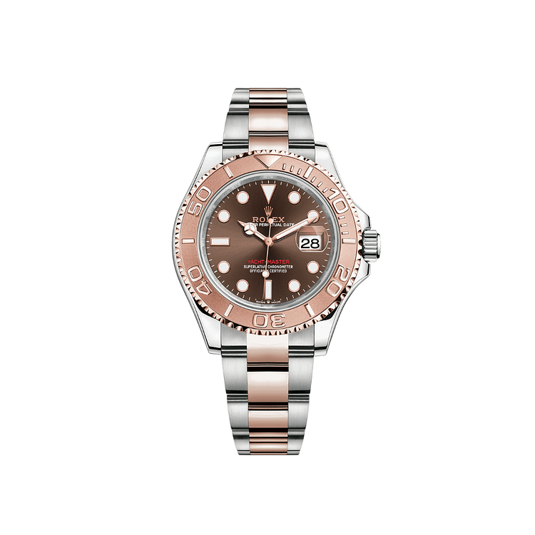 Rolex Yacht-Master 116621 Stainless Steel Rose Gold Brown Dial