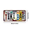 TIKI bar - Enseigne M&eacute;tallique de permis de voiture(30*15cm)