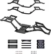 AMK RC Frame Chassis Kit, Carbon Fiber LCG Chassis Rails, Cheater Rigs Frame Rails, Gen2 Lightweight Thickened for 1/10 RC Rock Crawler Axial SCX10 I II Element Enduro (Gen2 LCG Chassis Kit)